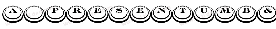 a_PresentumB&W (COPY 1)字体转换